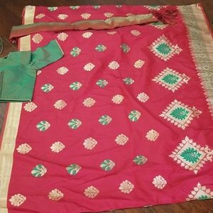 Saree with blouse! New